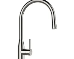 Küchenarmatur mit Einhebelmischer KAVUS edelstahlfinish 559120