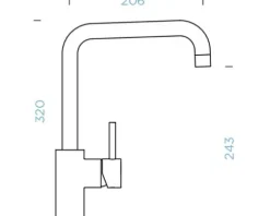 Küchenarmatur mit Einhebelmischer FONOS croma 538000