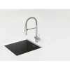 Küchenarmatur mit Einhebelmischer SINA edelstahlfinish 515000