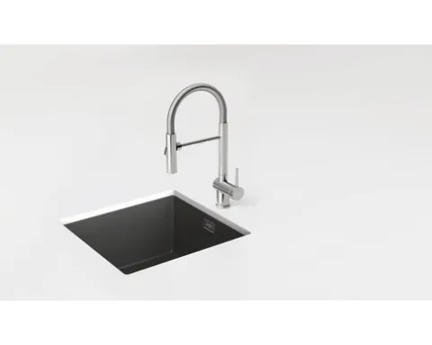 Küchenarmatur mit Einhebelmischer SINA edelstahlfinish 515000