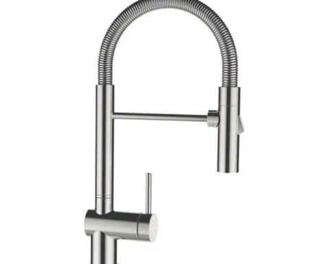 Küchenarmatur mit Einhebelmischer SINA edelstahlfinish 515000