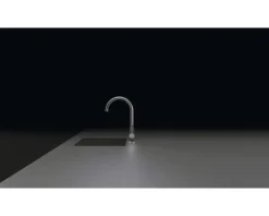 Küchenarmatur mit Einhebelmischer KAVUS edelstahlfinish 559000
