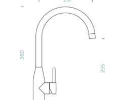 Küchenarmatur mit Einhebelmischer KAVUS puro 559027