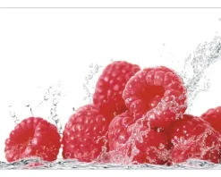 Küchenrückwand mySPOTTI pop Aqua-Himbeeren 59x41 cm