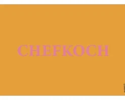 Küchenrückwand my SPOTTI pop Chefkoch orange 59x41 cm