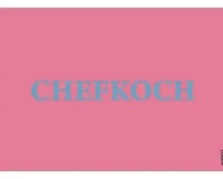Küchenrückwand mySPOTTI pop Chefkoch pink 59x41 cm