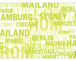 Küchenrückwand mySPOTTI pop Cities green 59x41 cm