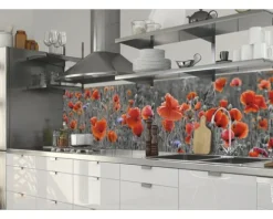 Küchenrückwand mySpotti Splash Poppy Blumen 2800 x 600 mm SP-F2-1257