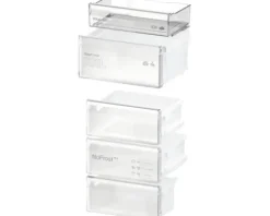 Kühl- und Gefrierkombination Bosch BxHxT 60 x 203 x 66,5 cm Kühlteil 260 l Gefrierteil 103 l silber KGN392I1F
