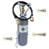 Komplett set - CO2 Flasche, Schlauch Set, Kohlensäureschlüssel für Sodastream, Wassersprudler, 1-leitig, CO2 - 0.5 kg