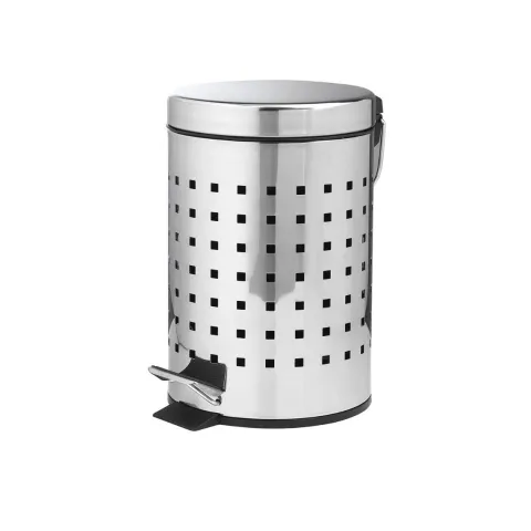 3-Liter-Mülleimer aus Edelstahl in runder Form