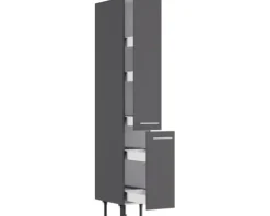 Optifit Apothekerschrank Ingvar420 BxTxH 30 x 58,4 x 211,8 cm anthrazit matt zerlegt KFIN HFZ306-8E+