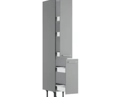Optifit Apothekerschrank Mats825 BxTxH 30 x 58,4 x 211,8 cm basaltgrau matt zerlegt KFMA HFZ306-8E+