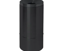Papierkorb selbstlöschend Stahl schwarz 50 l