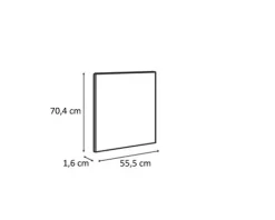 PICCANTE Smart Austauschseite Korpus für Unterschrank H:70,4 cm B: 55,5 cm SANDY BEIGE "Nr. 59"