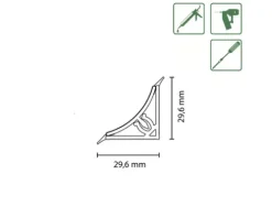 PICCANTE WAP30 Weiß 4771 635mm