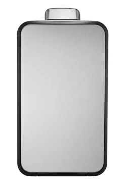 PROREGAL Stilvoller Treteimer Aus Mattem Edelstahl 45 Liter HxBxT 66,1 x 27,6 x 53,3 cm Silber