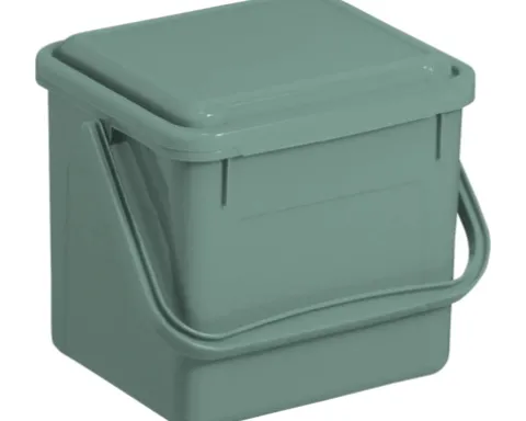 Rotho Biomülleimer Kunststoff BIO 5 l grün