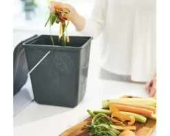 Rotho Biomülleimer Kunststoff Greenline 7 l grün