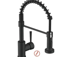 SERIES Küchenarmatur flexibel Niederdruckarmatur TIBER schwarz matt