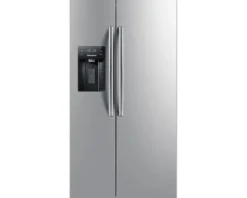 Side by Side Kühlschrank Wolkenstein WSBS556NFICMEIX BxHxT 91,1 x 178 x 76,6 cm Kühlteil 372 l Gefrierteil 184 l silber