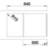 Spüle Blanco SONA 5 S 860 x 500 mm softweiß 527151