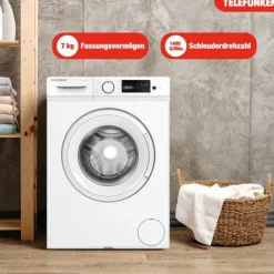 Telefunken Waschmaschine 7kg Frontlader 1400 U/Min. Inverter Motor AquaStop Schontrommel W714AS1W weiß