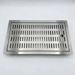 Tropfblech, Abtropfblech, Tropfschale - CNS zum Einlassen, 480 x 313 mm