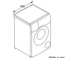 Waschtrockner WNC254AS0 Bosch Fassungsvermögen Waschen 10,5 kg / Fassungsvermögen Trocknen 6 kg 1400 U/min BxHxT 598x848x622 mm