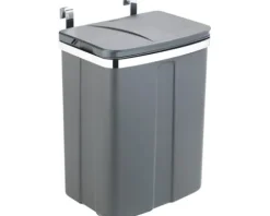 Wenko Tür-Abfalleimer 12 l grau 54903100