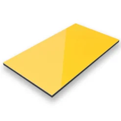 150x75cm - Aluverbundplatte Aluminiumverbund Gelb RAL 1023 - 3 mm/0,3 mm
