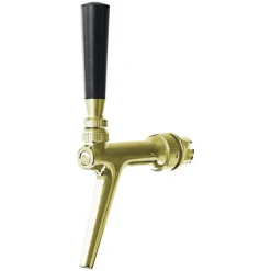 Zapfhahn, Bierzapfhahn, Schankhahn, Kolbenschankhahn aus Chromnickelstahl, Modell - BA1000, PVD-Goldfarben